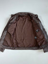 Vintage Italian Solofra Brown Leather Field Jacket women’s (XS)