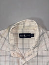 Ralph Lauren Windowpane Check Short Sleeve Shirt Off-White (M/L)