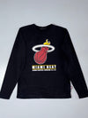 Miami Heat NBA Long Sleeve Shirt – Black, National Basketball Association Since 1988 Graphic (M)