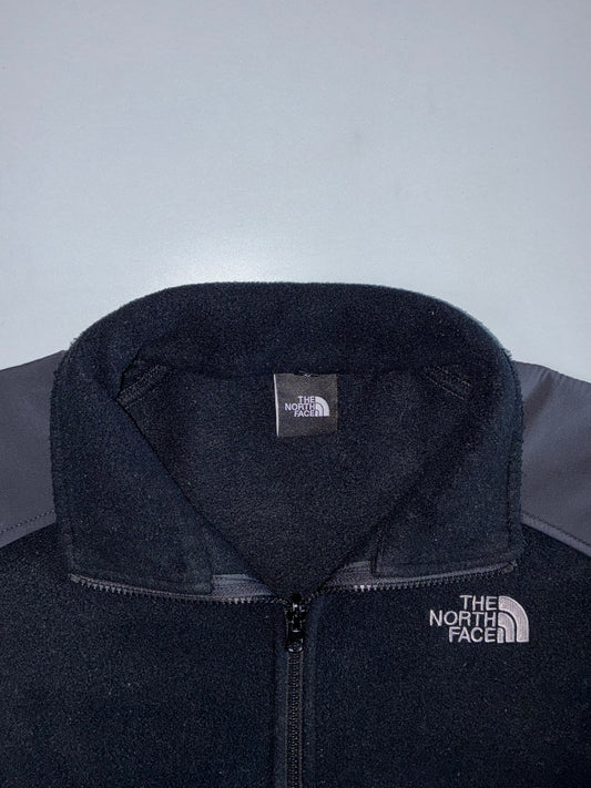 The North Face Polartec Full Zip Fleece Jacket | Black Grey Panel (L)
