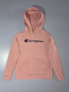 Champion Script Logo Pullover Hoodie – Dusty Pink (M)