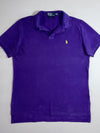 Polo Ralph Lauren Custom Fit Pique Polo – Purple/Yellow Pony (L)