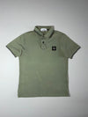 Stone Island | Compass Patch Polo Olive Green (M)
