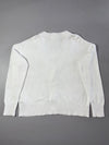 AMI Paris White Cardigan – Big Red Ami de Coeur Intarsia (XL)