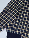 Pierre Cardin Reversible Bomber Jacket (Chasecult Label)  Navy/Cream Check (L/XL)