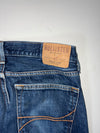 Hollister | Dark Wash Slim Straight Jeans (W:32) (L:43)