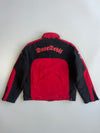Vintage Pharta Professional DareDevil Racing Jacket Red Black Multi-Patch Daytona Champion Goodyear (M/L)