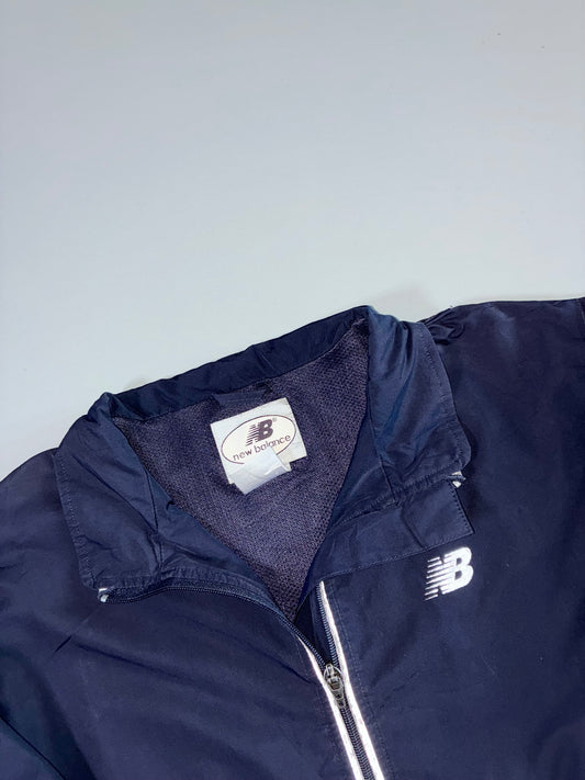 New Balance Colorblock Windbreaker Jacket in Navy (S)