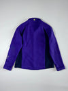 Black Yak Snowflake Fleece-Lined Knit Zip Jacket – Purple (S)