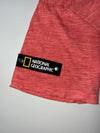 National Geographic | Coral Red V-Neck Tee | (L)