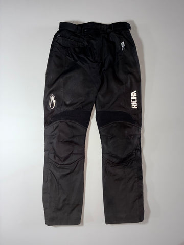 Richa Black Textile Motorcycle Riding Pants knee padded (W:33) (L:44)