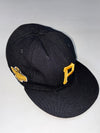 Pittsburgh Pirates New Era 59FIFTY Fitted Cap – Black Wool with Side Patch (59cm)