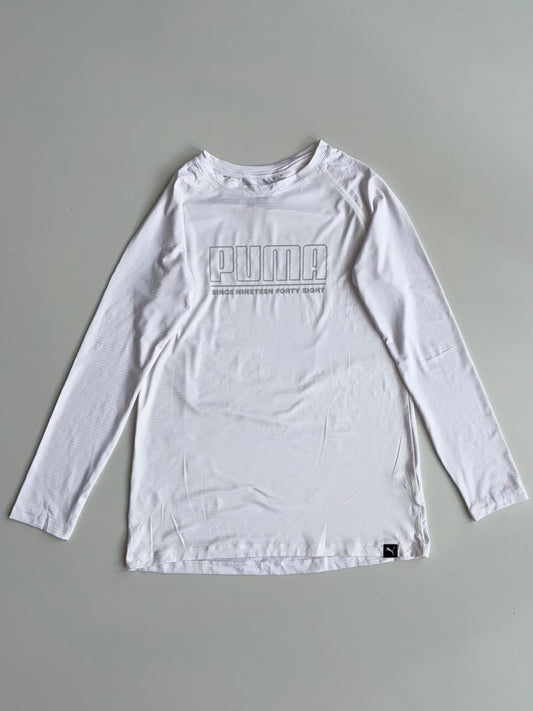 Puma Long Sleeve Tee White “Since 1948 (XS)