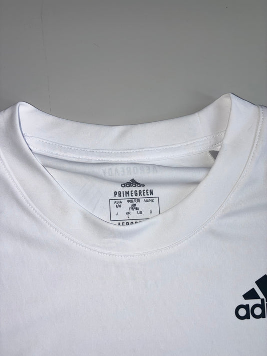 Adidas Primegreen White Sports T-Shirt (Size L)