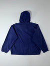 Vintage 90s Polo Sport Ralph Lauren Navy Hooded Cotton Jacket (XL)