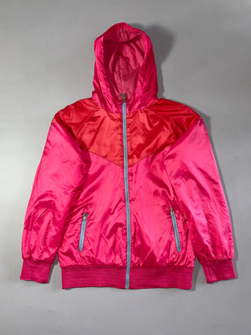 Nike Sportswear Windrunner Pink Satin Hooded Jacket  (S)