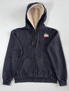 Vintage Jeep Charcoal Grey Sherpa Lined Zip-Up Hoodie
