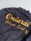 Oniarri | Corduroy Collar Jacket Black Gold Dragon (Xl)