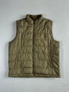 Gap Olive Green Quilted Puffer Vest – Fleece-Lined Collar (2XL)