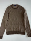 Polo Ralph Lauren | Brown Twill Knit Crew Neck Sweater | (M/L)