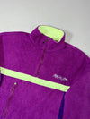 Vintage Fila Purple Neon Green Fleece Half-Zip Pullover (L)