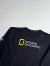 National Geographic | Black Sleeve Patch Crewneck Sweatshirt (S)
