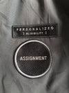 Frank Stone Charcoal Bomber Jacket with Patches (M )