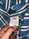 Levi’s Indigo Plaid Flannel Shirt (Hard Cotton) (M/L)