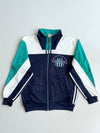 Vintage 90s Adidas Sport Trefoil Track Jacket – Navy/Teal/White (L)