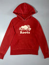 Roots Canada Beaver Logo Hoodie – Faded Red Pullover Hoodie (S)