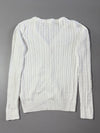 Polo Ralph Lauren White Cable Knit Cardigan with Navy Pony Women’s (S)