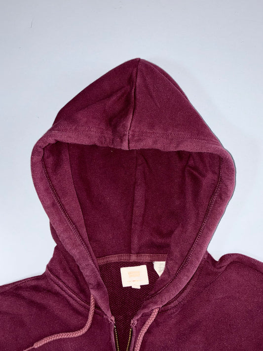Levi’s | 1873 Logo Zip-Up Hoodie | Maroon | check tag (M)