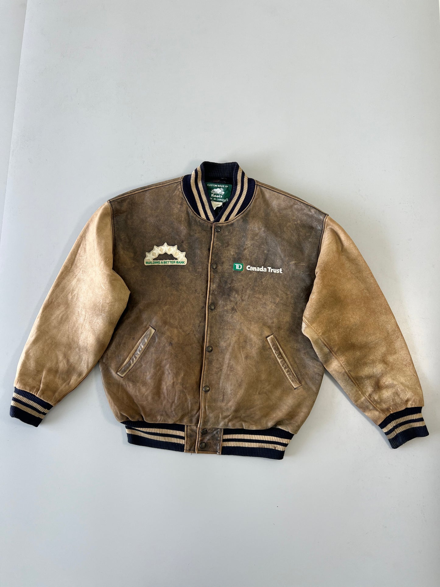 !                                             Roots Canada Original Leather Jacket (XL/2XL)