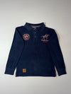 Royal Polo Geographical Norway Embroidered Long Sleeve Polo – Navy (S)