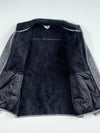 The North Face Charcoal Fleece Zip Jacket with Sherpa Lining (S)