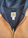 Carhartt Brown Thermal-Lined Active Zip Hoodie Jacket (XL)
