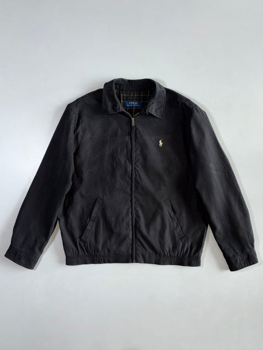 Polo Ralph Lauren Black Harrington Jacket (L)
