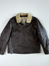 Wilsons Premium Original (Furr Collar) Bomber Leather Jacket (2XL)