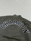 Champion Big C Chenille Satin Varsity Bomber Jacket(L)