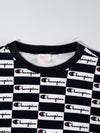 Champion Reverse Weave All-Over Script Checkered Crewneck (L)