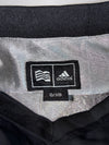 Adidas Black V-Neck Pullover Windbreaker  Silver Lined (XL)