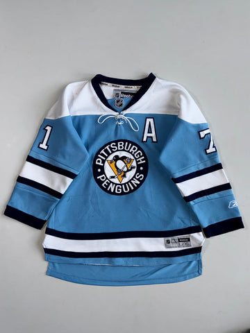 Reebok NHL | Pittsburgh Penguins Powder Blue #71 Hockey Jersey (M)