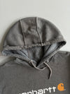 Carhartt Logo Pullover Hoodie Grey Loose Fit (2XL)