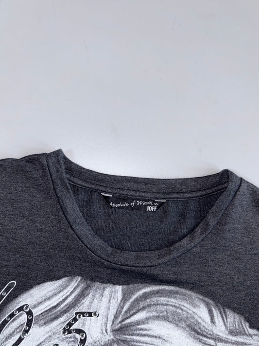 Absolute of Worth JOFF | Rhinestone Photographer Girl Graphic T-shirt (L)