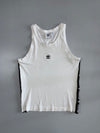 Adidas Originals White Tank Top with Taping (M)