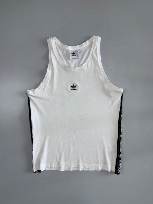 Adidas Originals White Tank Top with Taping (M)