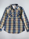 Levi’s Slim Fit Western Plaid Shirt Pearl Snap Buttons, Dual Chest Pockets, (XL)
