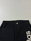 Adidas Oversized Logo Black Athletic Shorts (W:31) (L:19)