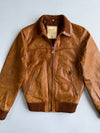 Oakwood Tan Leather Bomber Jacket (S)