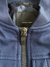 Zara Man Navy Blue Bomber Jacket(S)